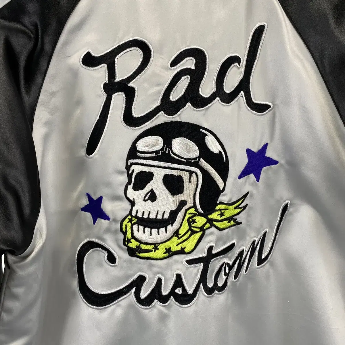 빈티지 RAD CUSTOM 새틴 집업 자켓