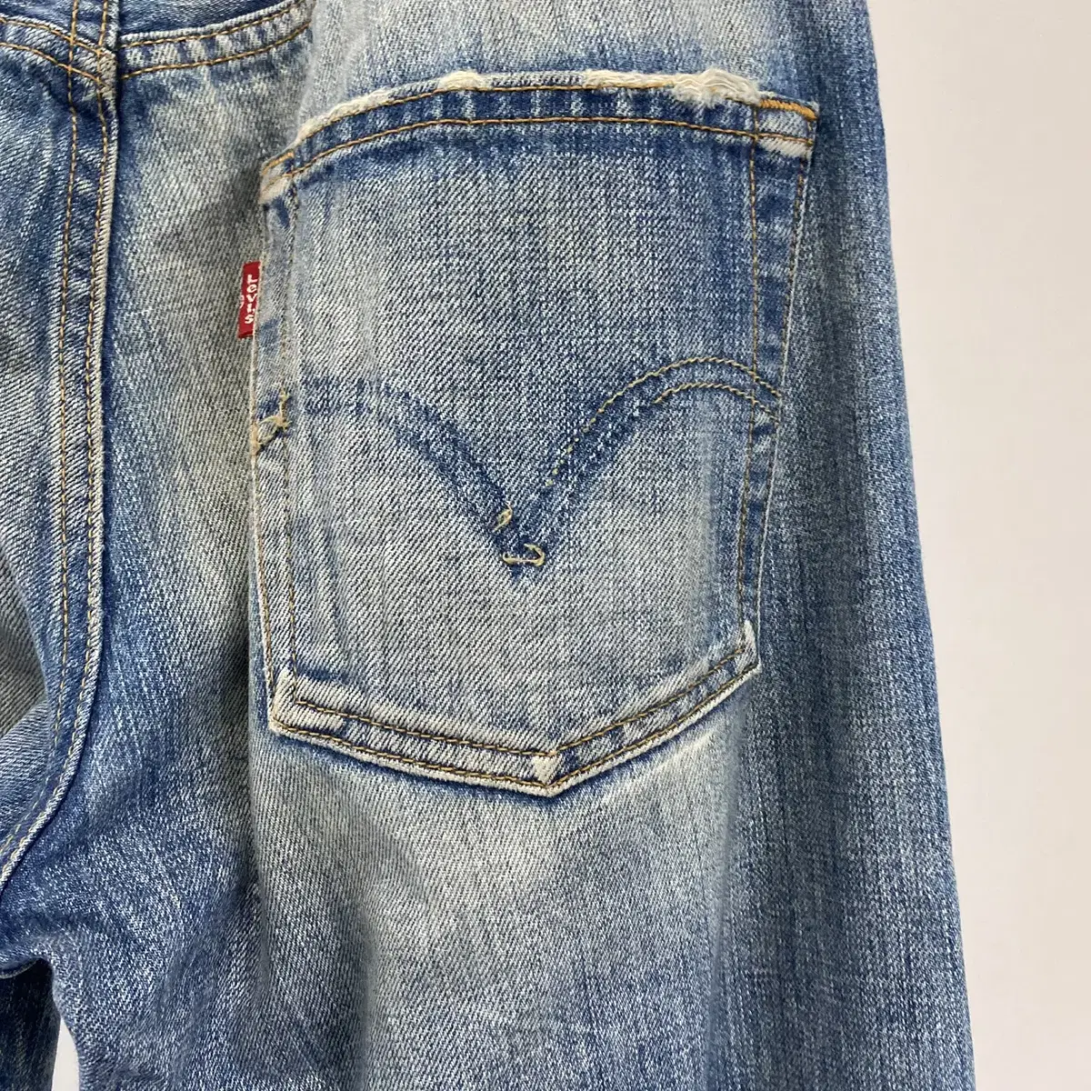 빈티지 LEVI'S 501 디스트레스드 데님팬츠