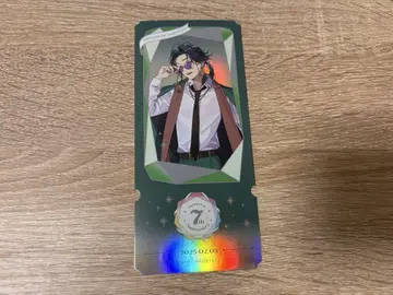 니지산지 가이세이 별 기념일 스토어 구매 혜택 티켓 모양의 카드