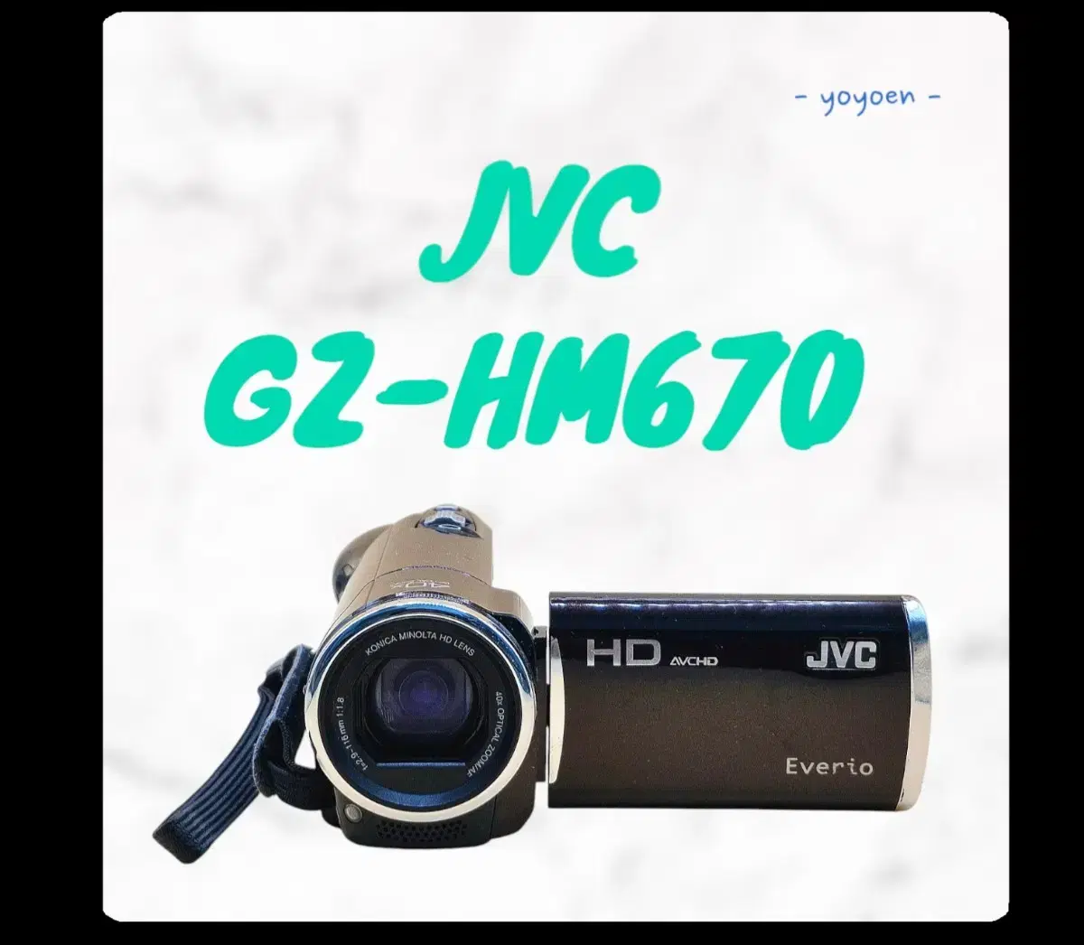 JVC GZ-HM670 빈티지캠코더 [ 꾸미기0 ]