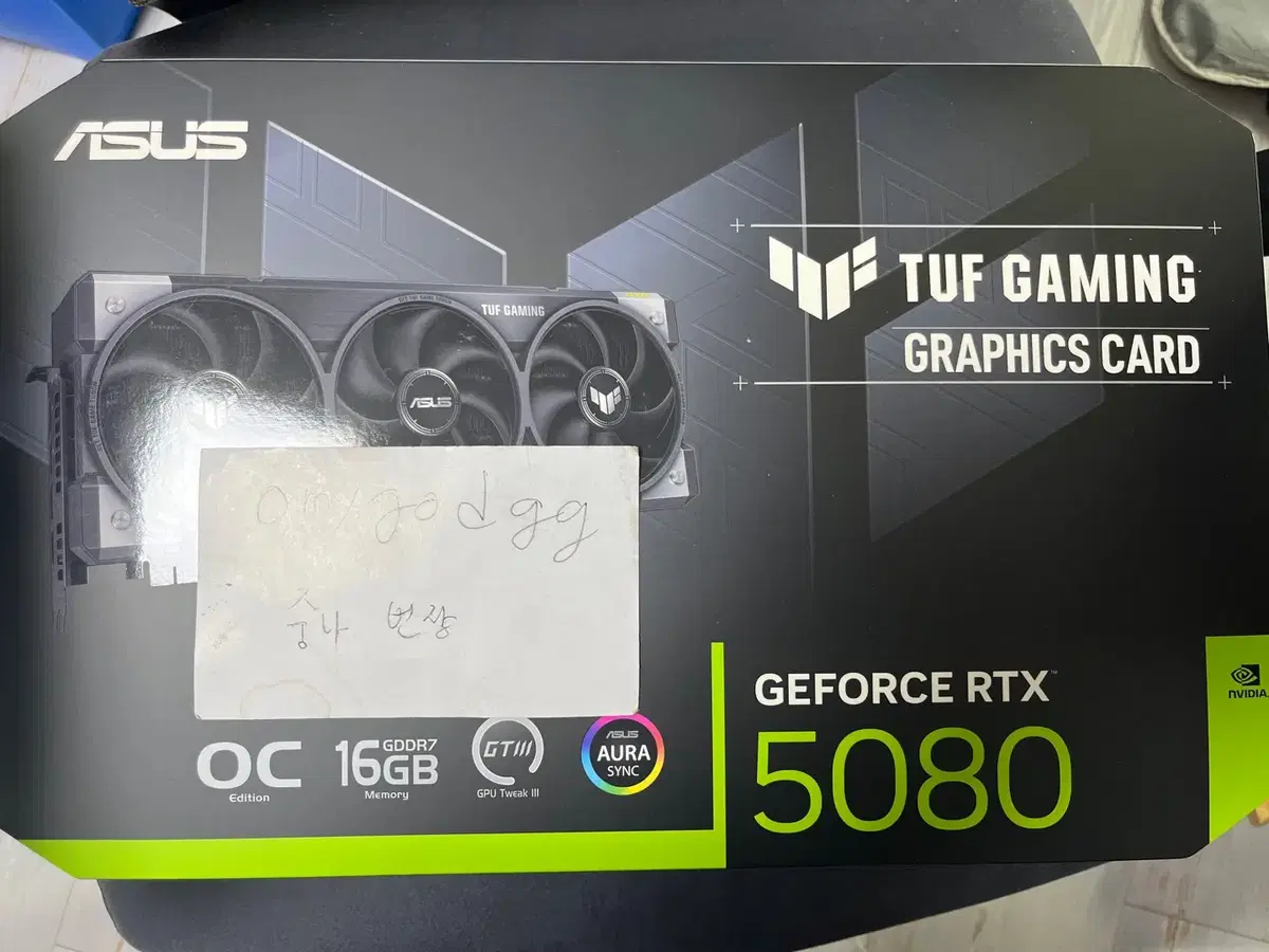 RTX 5080 ASUS TUF GAMING OC 판매합니다