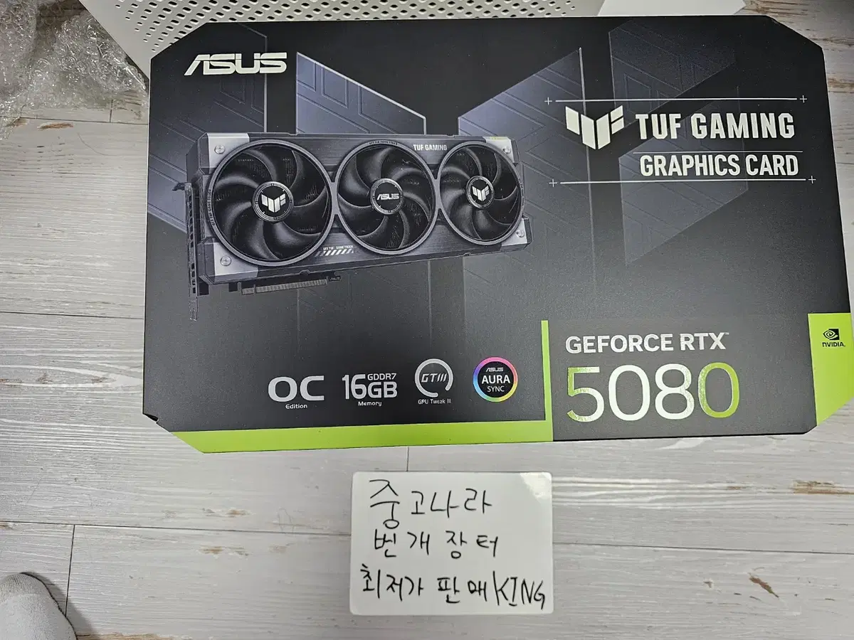 ASUS TUF Gaming 지포스 RTX 5080 OC D7 16GB