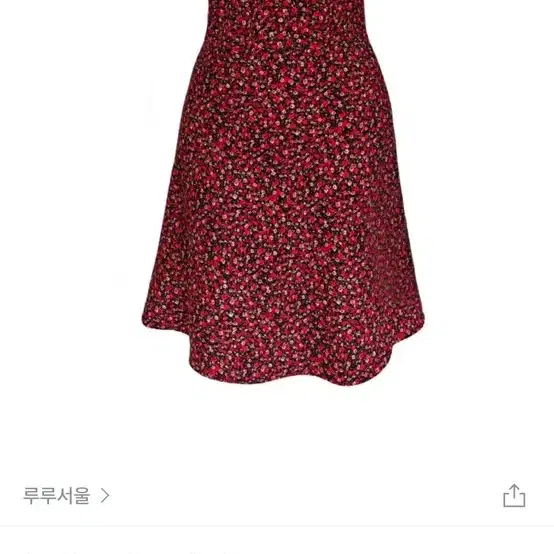 루루서울 red pansy dress 원피스 S사이즈