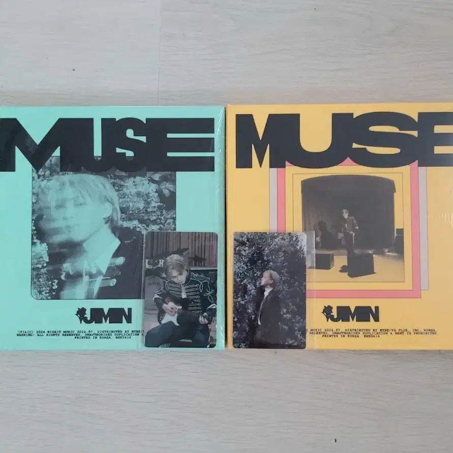 BTS MUSE 지민 뮤즈2종 앨범 풀셋 + 럭드 2장