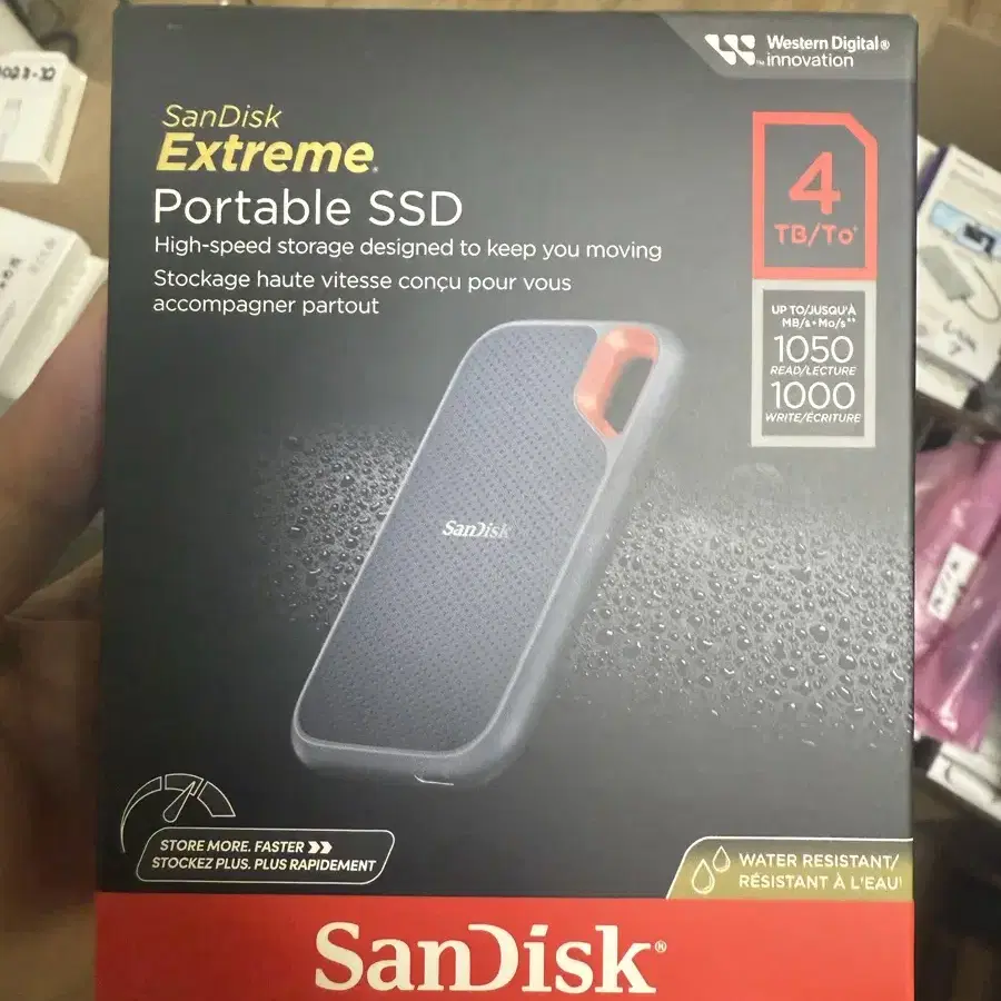 샌디스크 Extreme 4TB 외장 SSD 미개봉