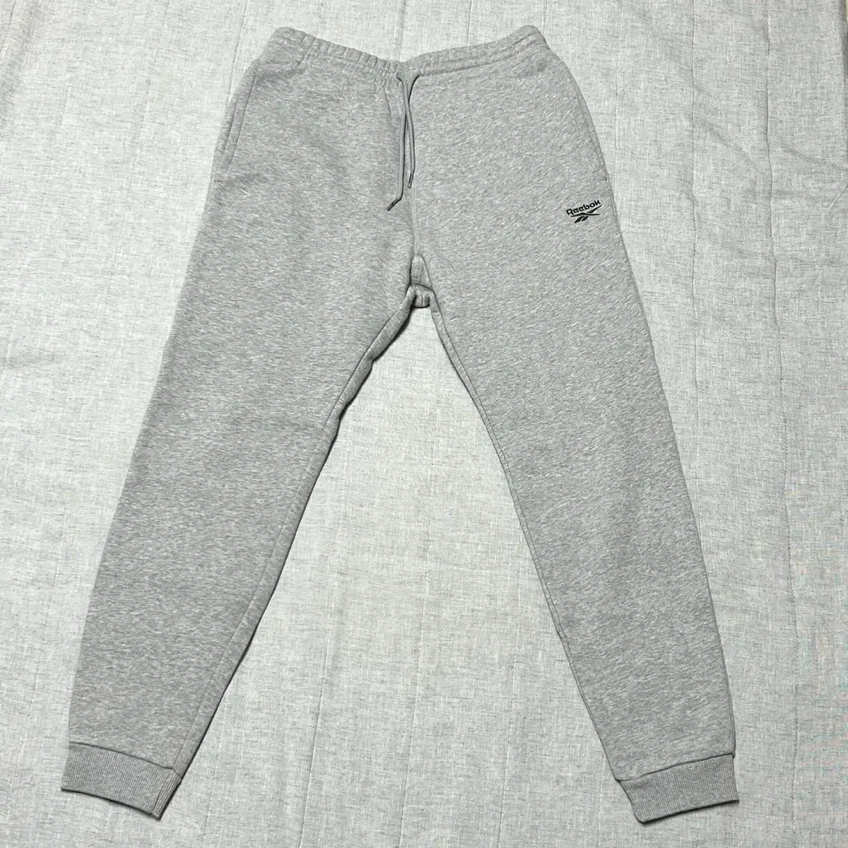 Reebok gray brushed jogger pants