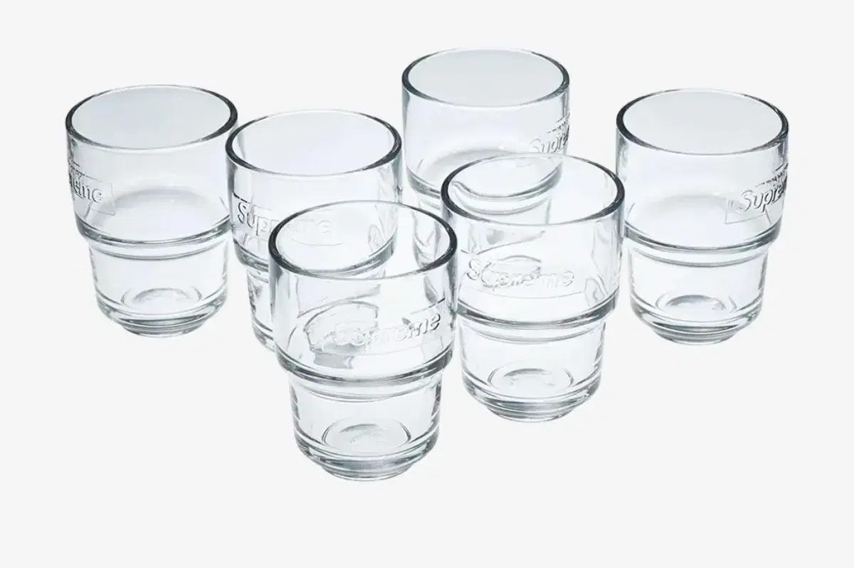 Supreme x Laroche Water Glasses Clear (6-piece set) for sale