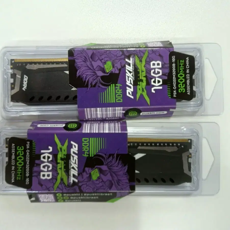 PUSKILL DDR4 16GBx2 3200MHz메모리 RAM 데스크탑