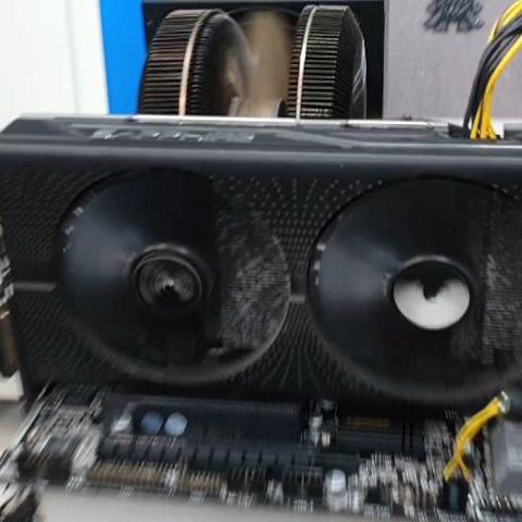 고장 사파이어 RX 570 4G 그래픽카드 장치 느낌표