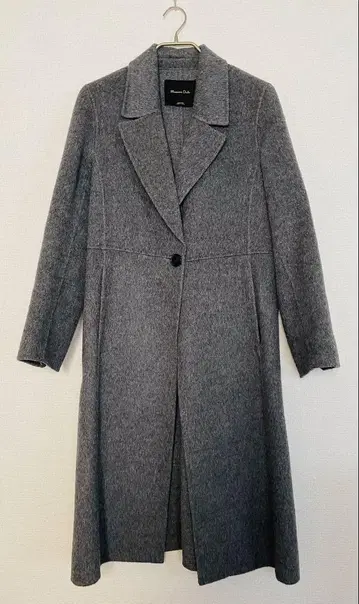 MassimoDutti 알파카 울 혼방 체스터 코트 36 그레이