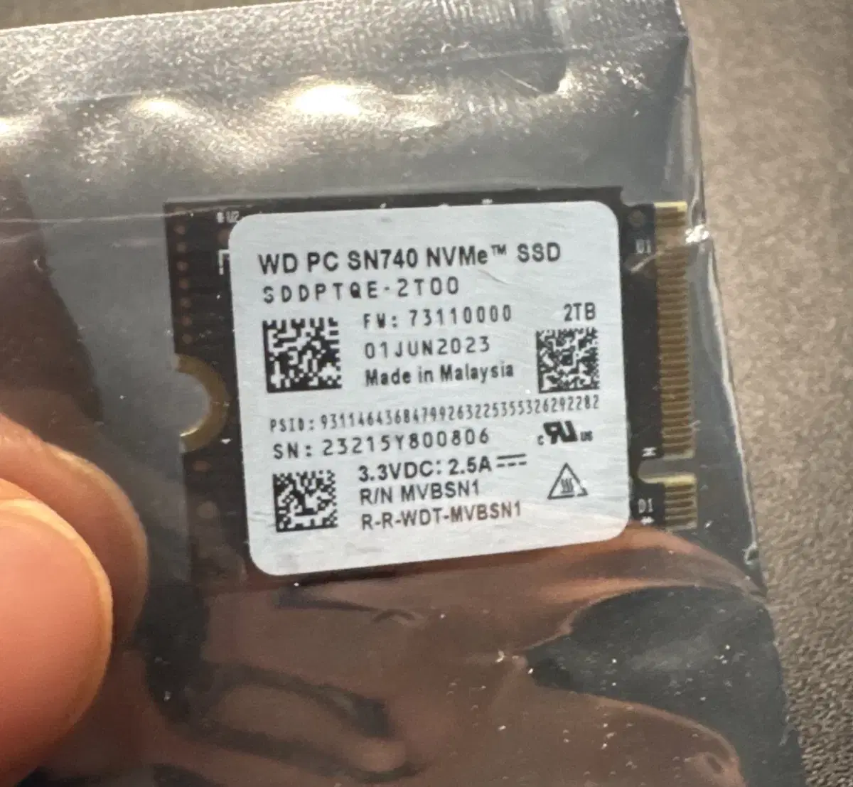 WD 2230 SN770M 2TB SSD판매힙니다.