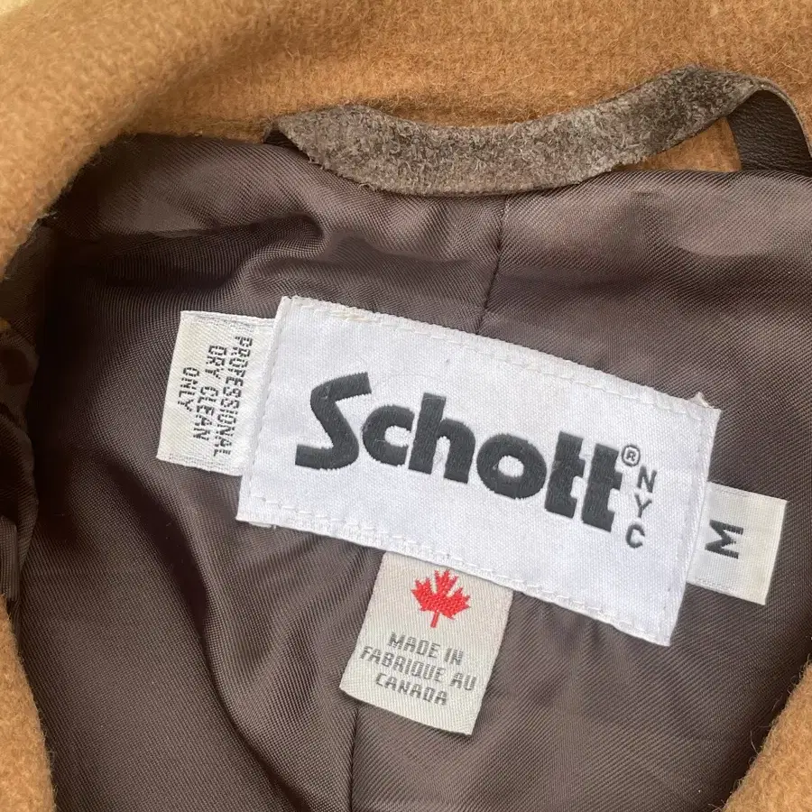 Schott 쇼트 브라운 피코트 J00817