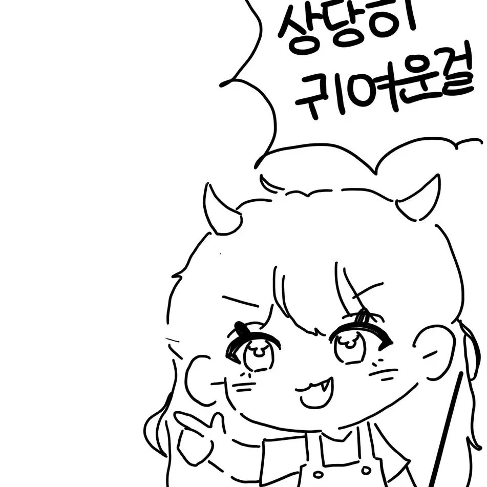 말풍선 sd그림 (완품은 풀 채색)