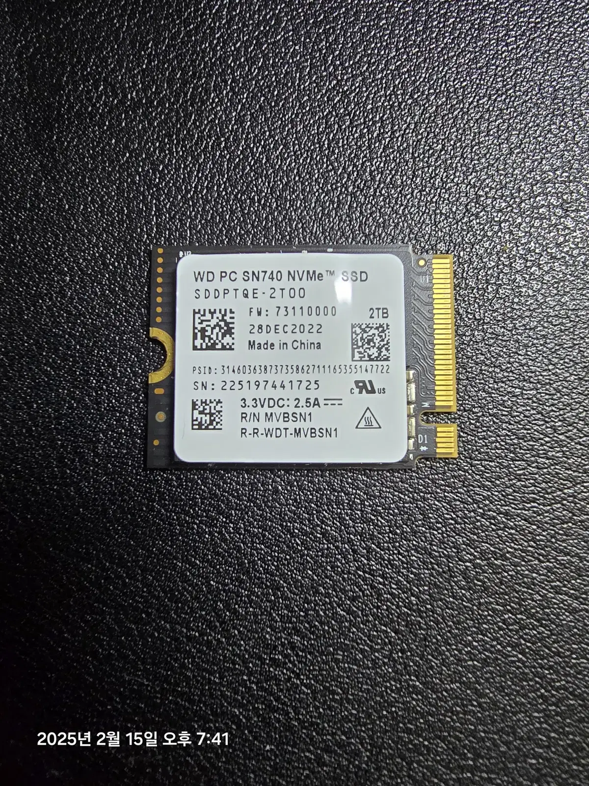 WD SN740 M.2 2230 nvme 2TB