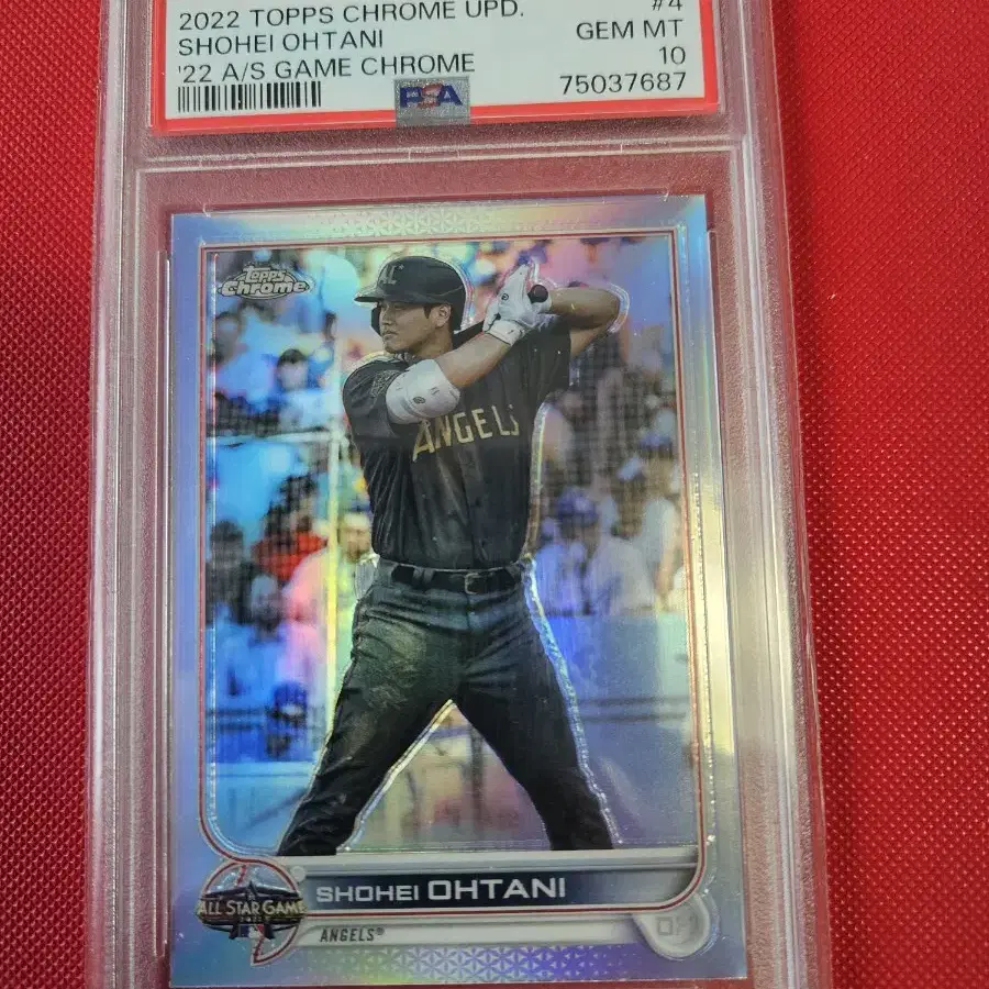 오타니 2022 Topps Chrome 올스타크롬 PSA 10등급 카드