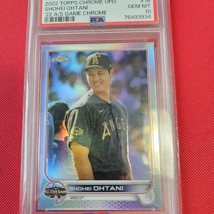 오타니 2022 Topps Chrome 올스타크롬 PSA 10등급 카드