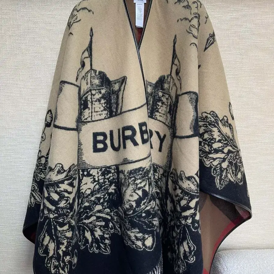 burberry 캐시미어 케이프