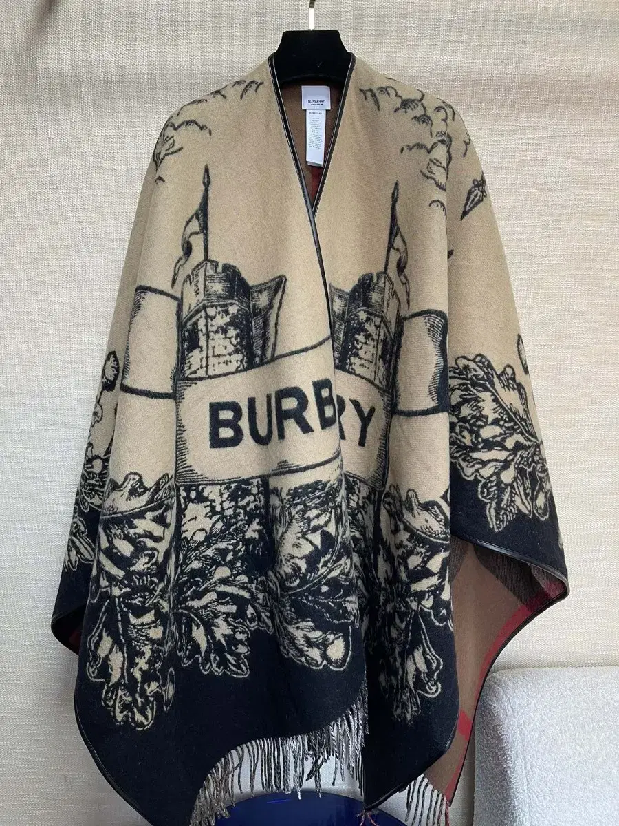 burberry 캐시미어 케이프