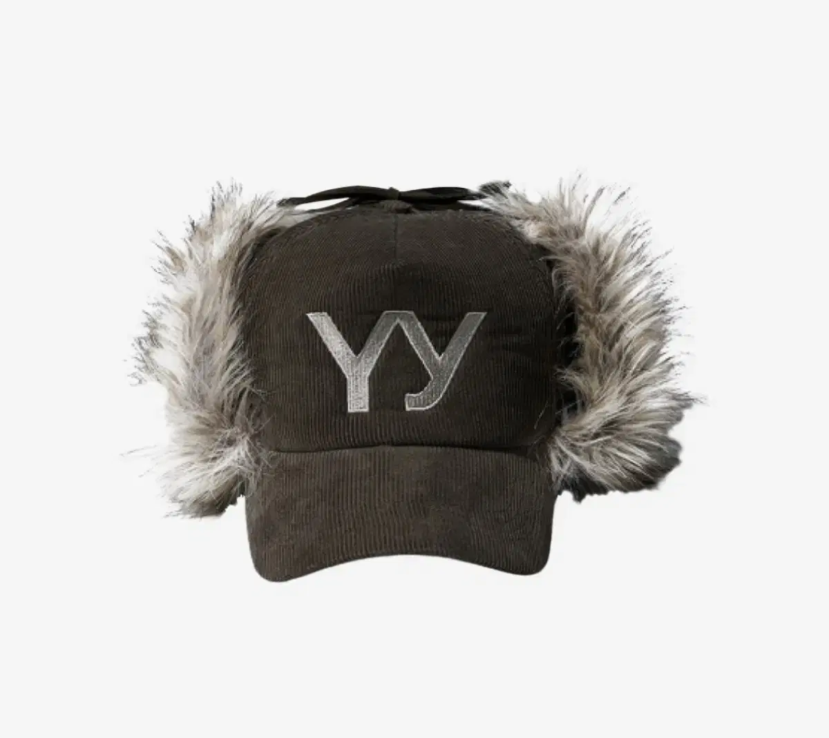 Open Yy Faux Fur Corduroy Earflap Cap