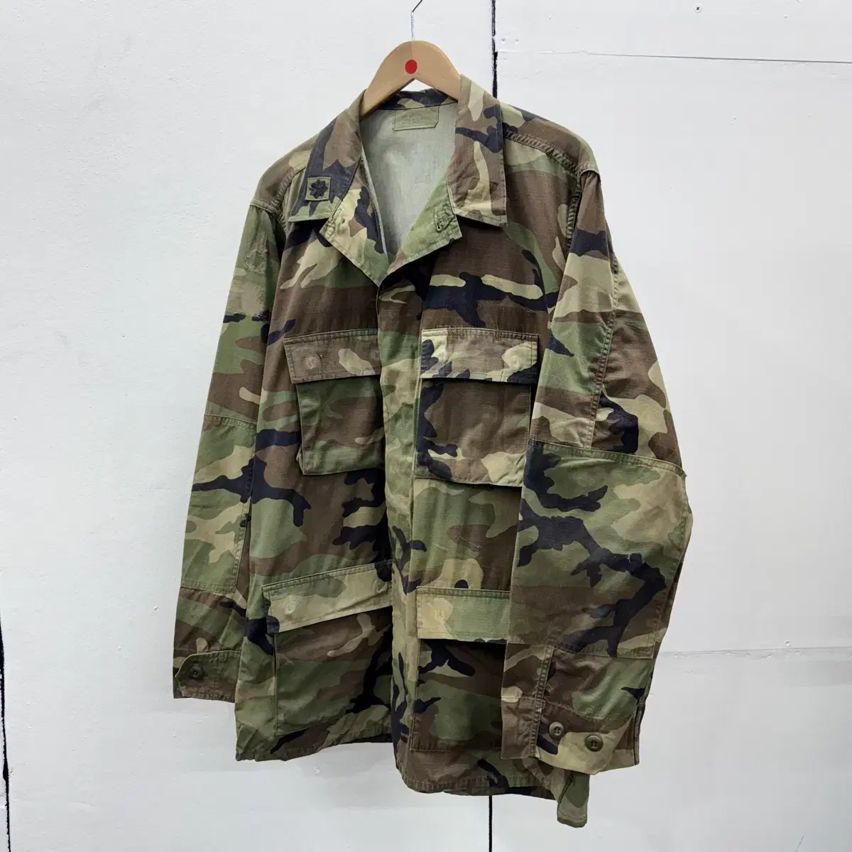 [2XL] US Army 미공군 우드랜드 카모 셔츠 자켓