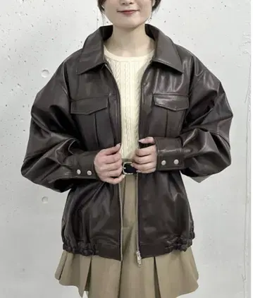 페이크 레더 미들 블루종 아카이브 아카이브