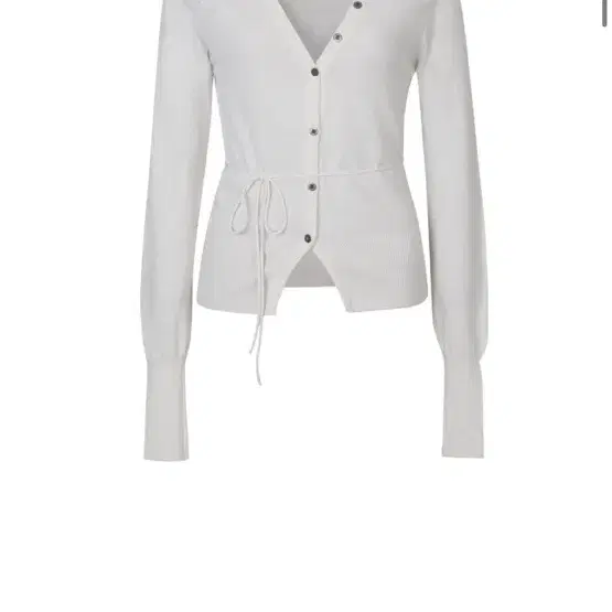 BUTTON V-NECK KNIT CARDIGAN, IVORY