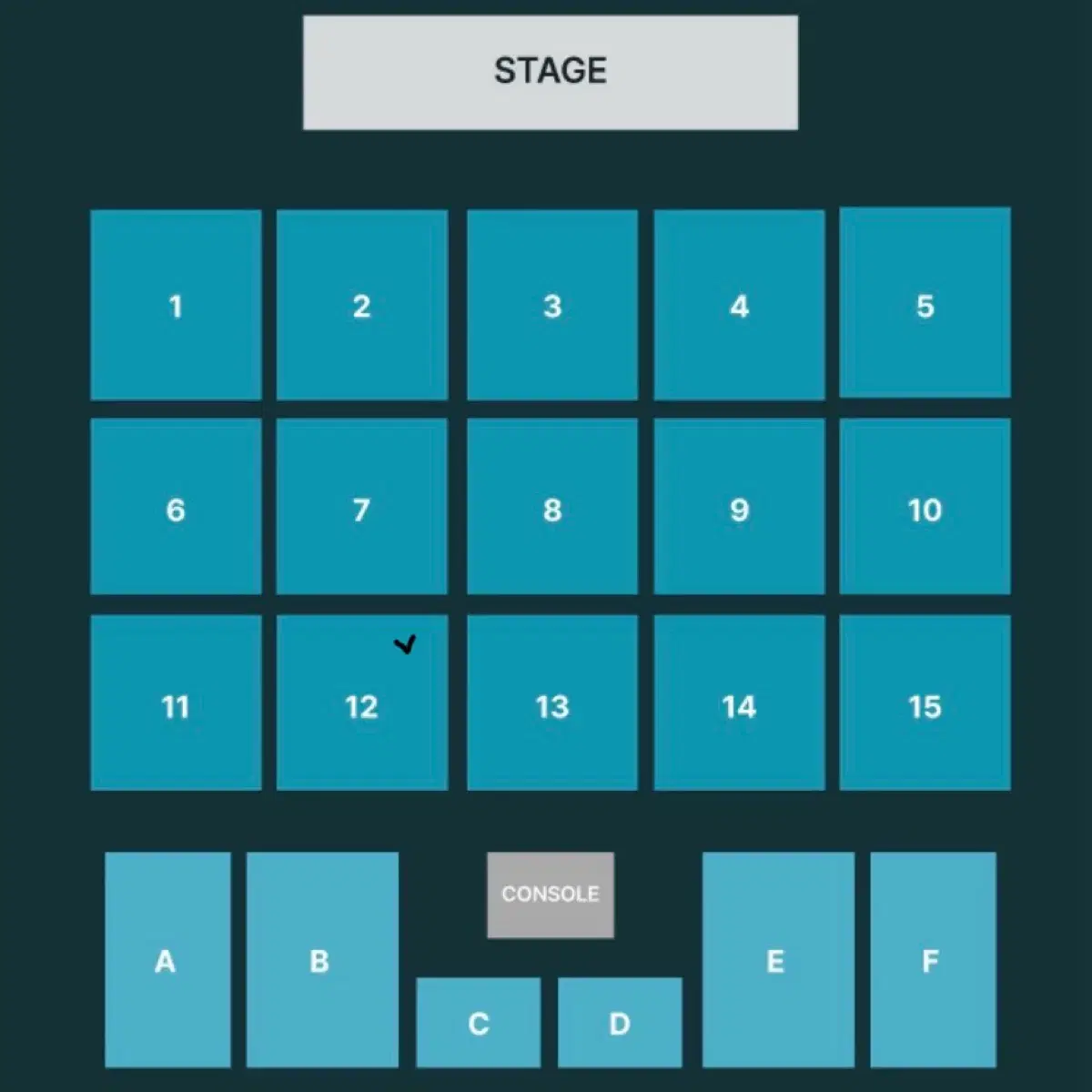 데이식스 대전 막콘 1층 12구역 3열