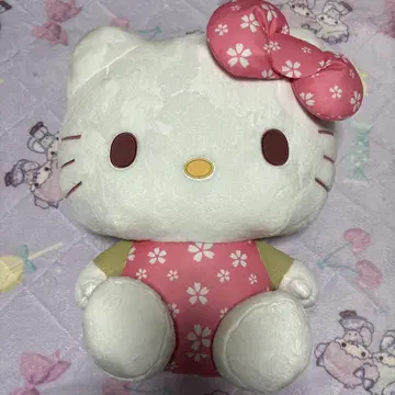 헬로키티 사쿠라 사랑 인형 초빅 사이즈 봉제 인형