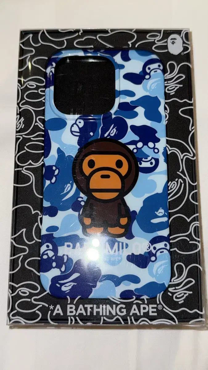 베이프 폰케이스 아이폰 16 pro 블루 bape 케이스 iphone