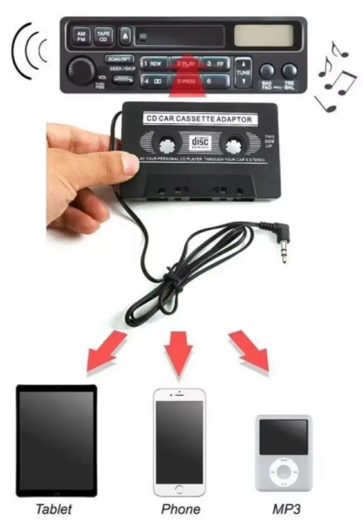 Cd Car Cassette Adaptor