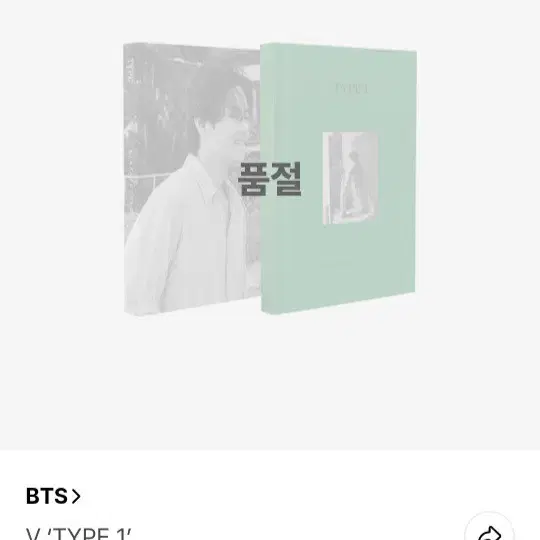 방탄 태형 뷔 포토북 TYPE 1 BTS V photobook