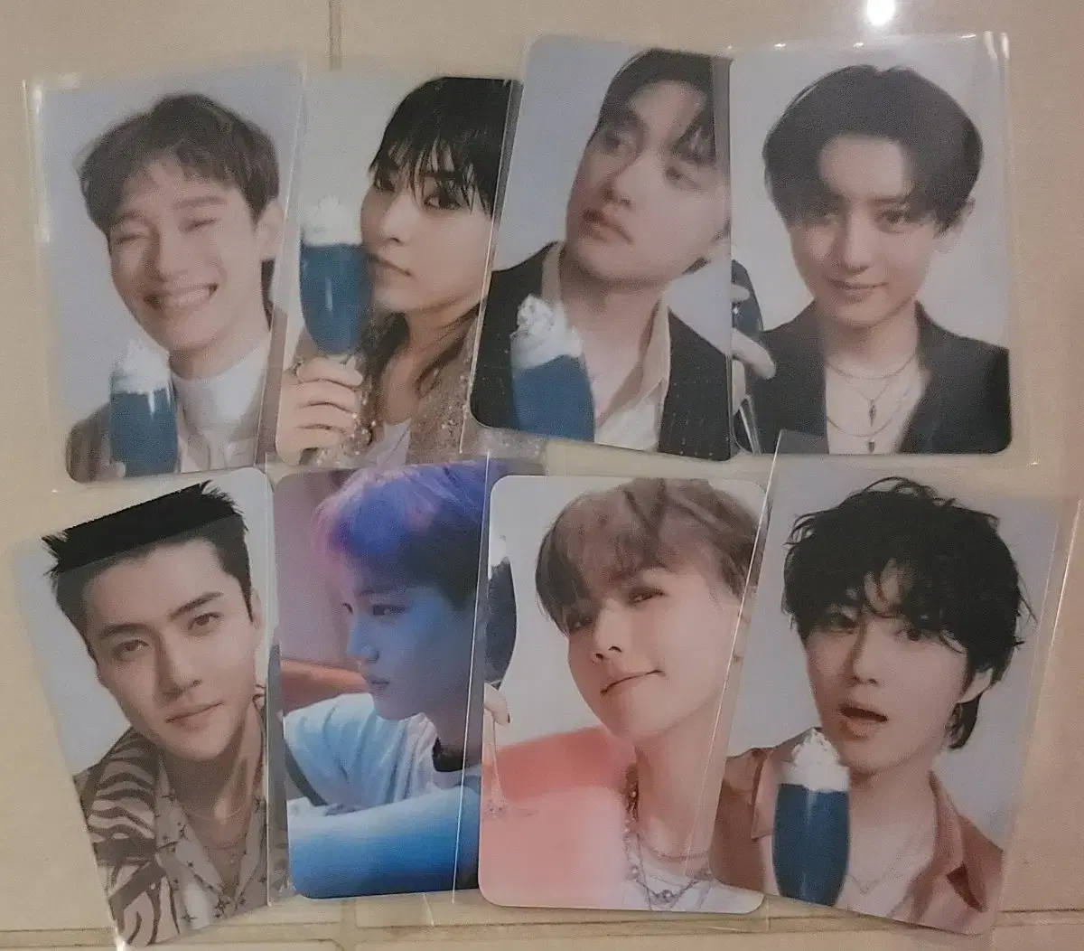엑소 크림소다 팝업 포카 set