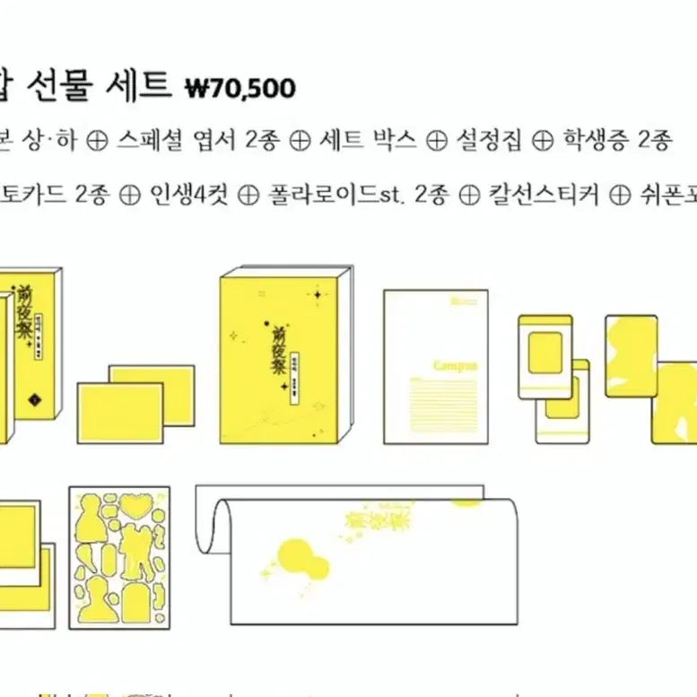 (풀구성) BL 약국님 전야제 종합선물세트 단행본 만화책 굿즈 세트