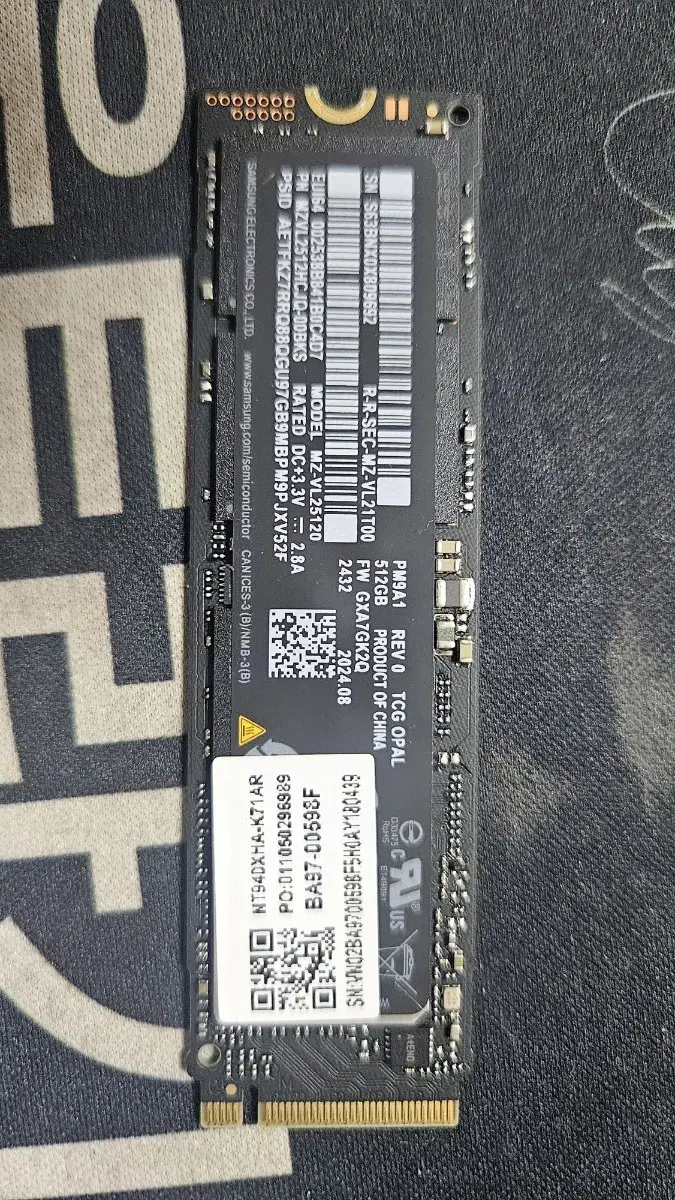 Samsung PM9A1 M.2 NVMe 512 SSD