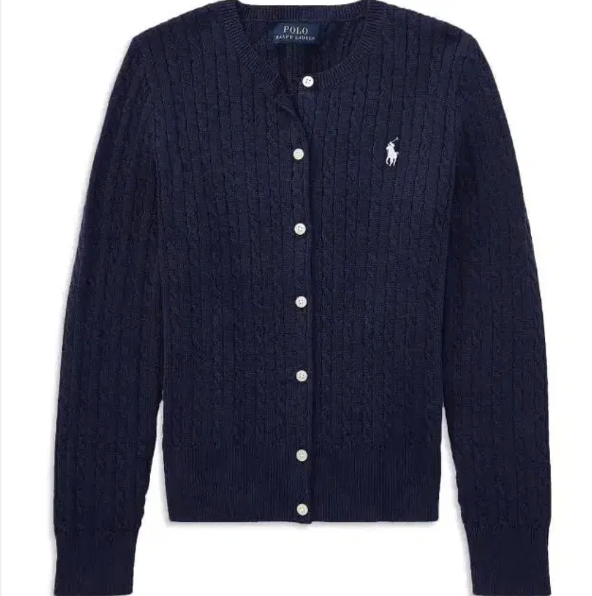 Polo Girls Cardigan Navy