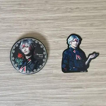 아쿠스테 아몬 미야자키 온천 카페 스티커 캔배지2.