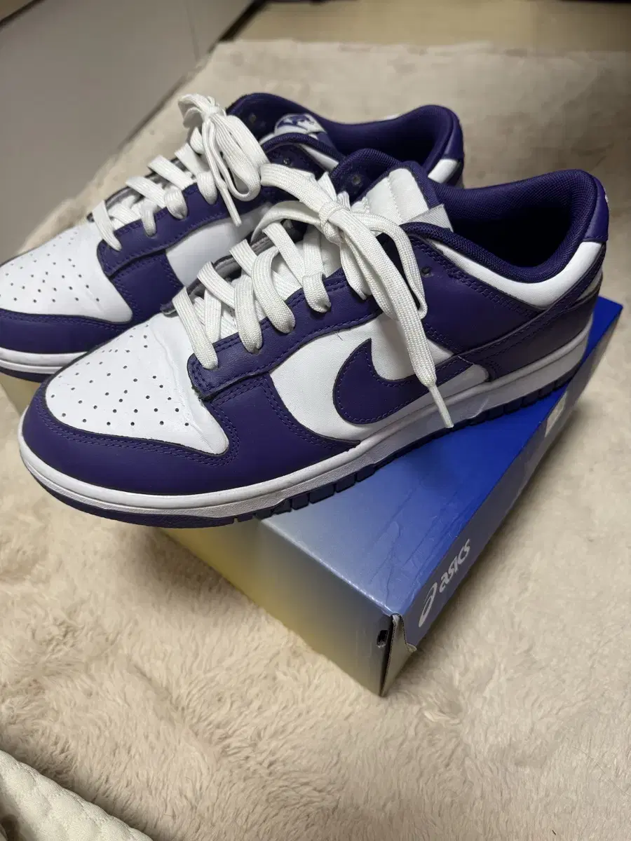 Quick sale, S-Class! Nike Dunk Low Championship Court Purple 275 Sajewoo