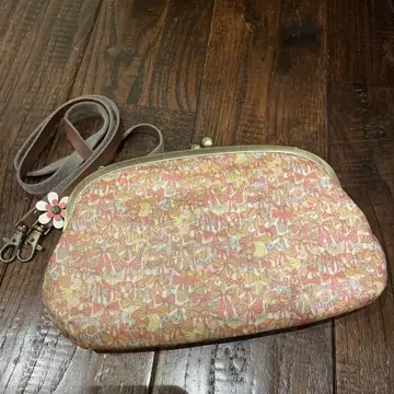 리버티 가마구치 지갑 통장 케이스 제니스리본즈 라미네이티드 파우치