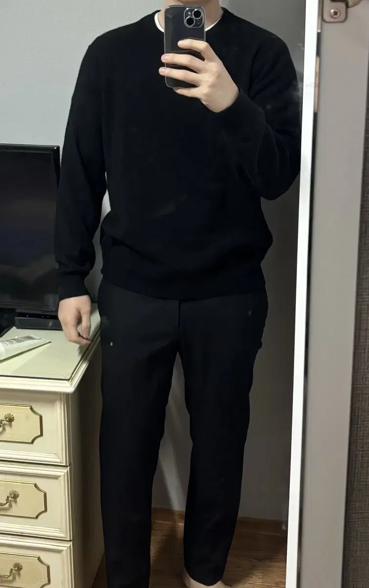 띠어리 힐레스 니트 블랙 L