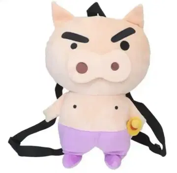 새상품 짱구는 못말려(크레용 신짱) 백팩 봉제 인형 백팩 부리부리 자에몬