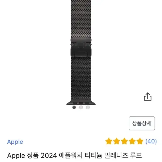 2024 애플워치 티타늄 밀레니즈 루프 s사이즈