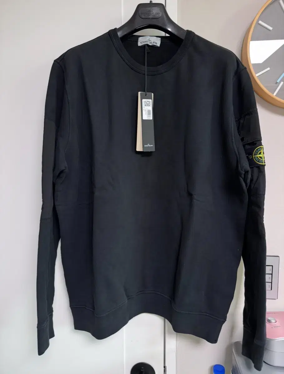 [XXL] Stone Island 24FW Black Pocket Sweatshirt