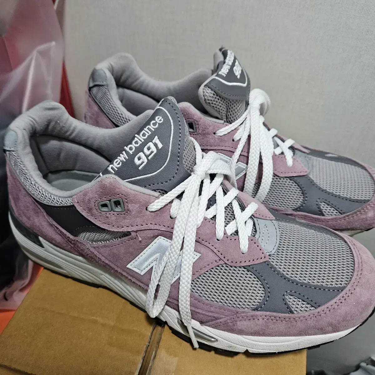 뉴발란스 991 핑크그레이 Made in UK Pink Grey 275