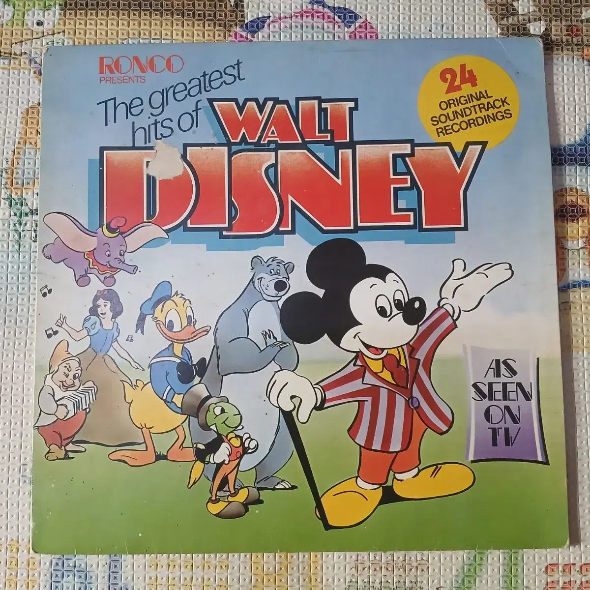 Lp중고 The greatest hits of WALT DISNEY 음반