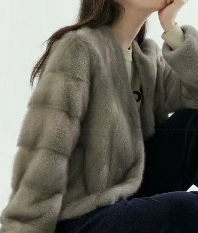 밍크 유로 숏자켓 모피 무스탕 퍼 자켓 코트