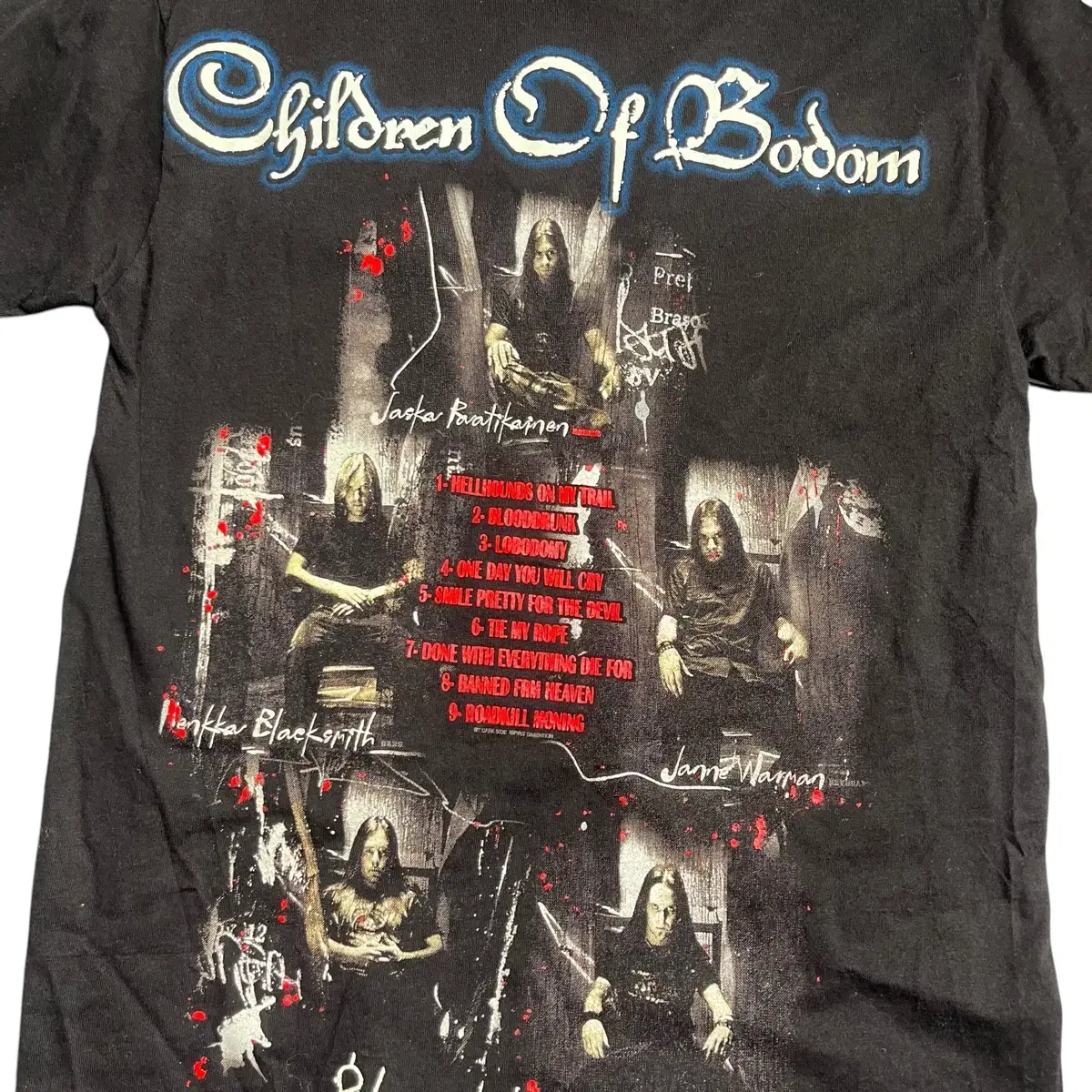 Children Of Bodom Blooddrunk 반팔 티셔츠 00s