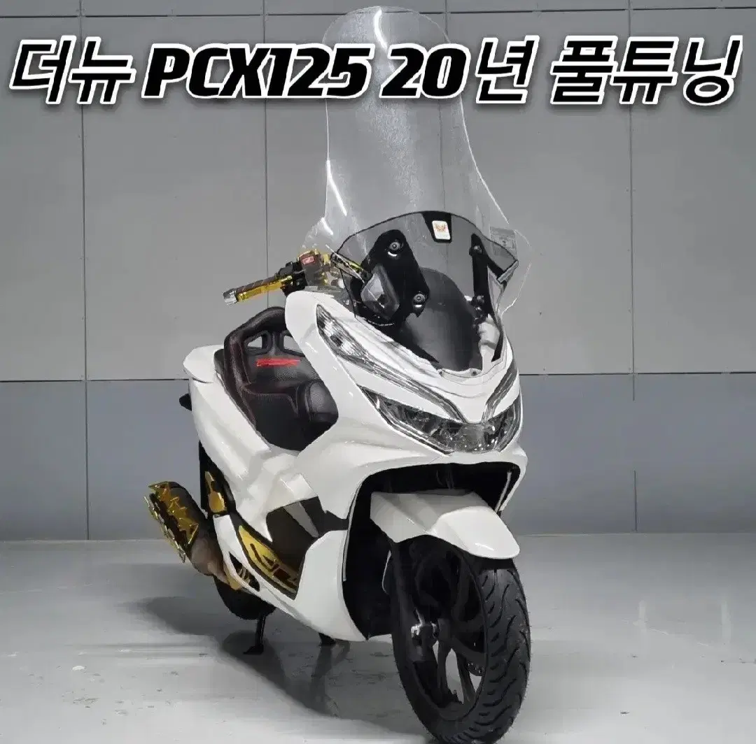 PCX125 더뉴 20년식 금장 풀튜닝 3만Km 컨디션 최상