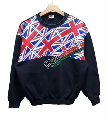 80년대 일본제 리복 유니온잭스 스웨트 셔츠