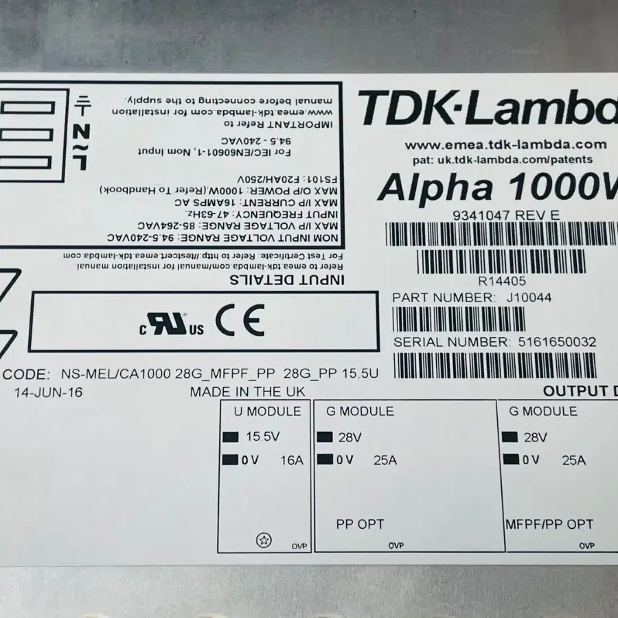 TDK-Lambda AIpha 1000