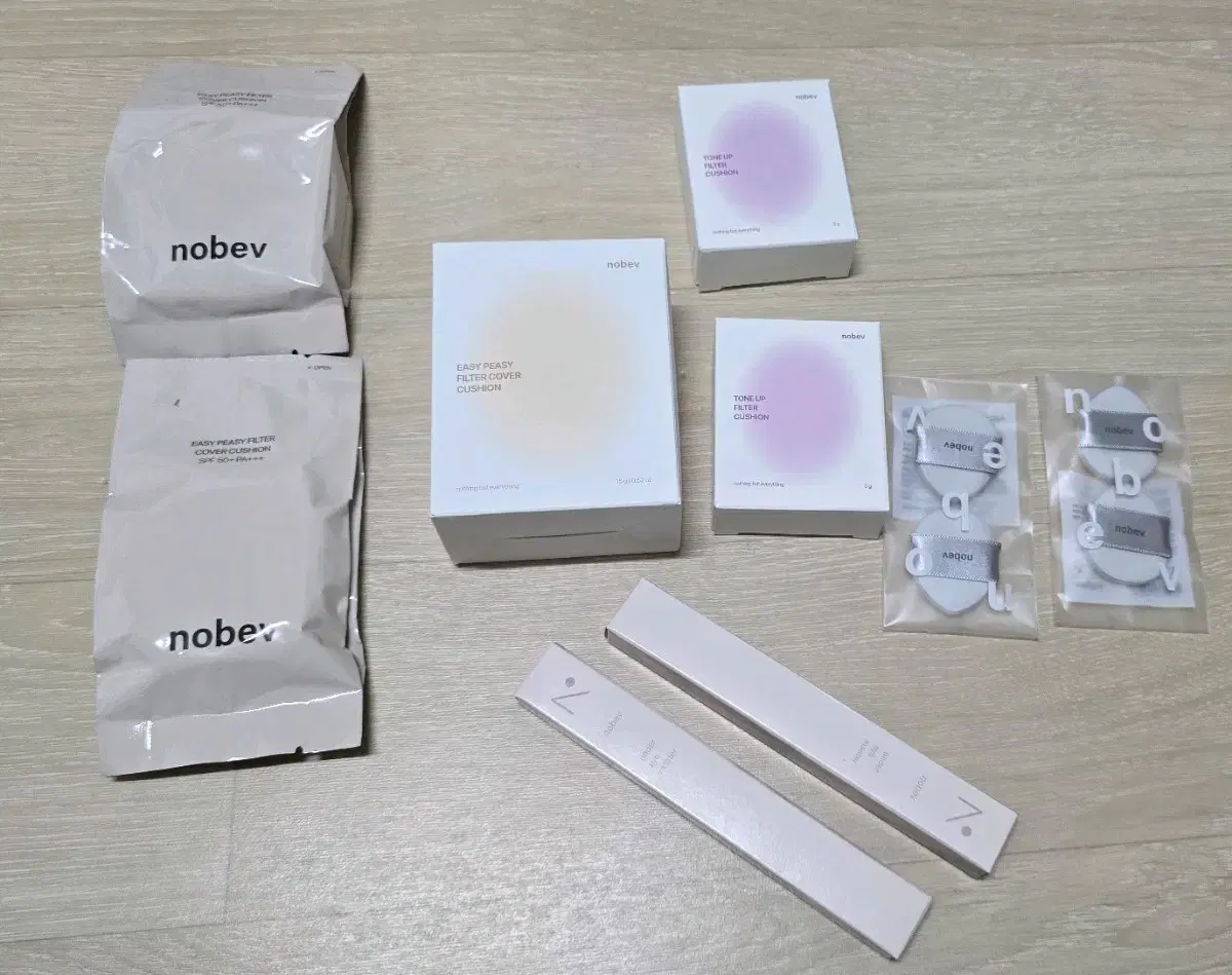 유튜버 재유 쿠션 노베브 이지피지 필터쿠션 01호 세트 일괄판매